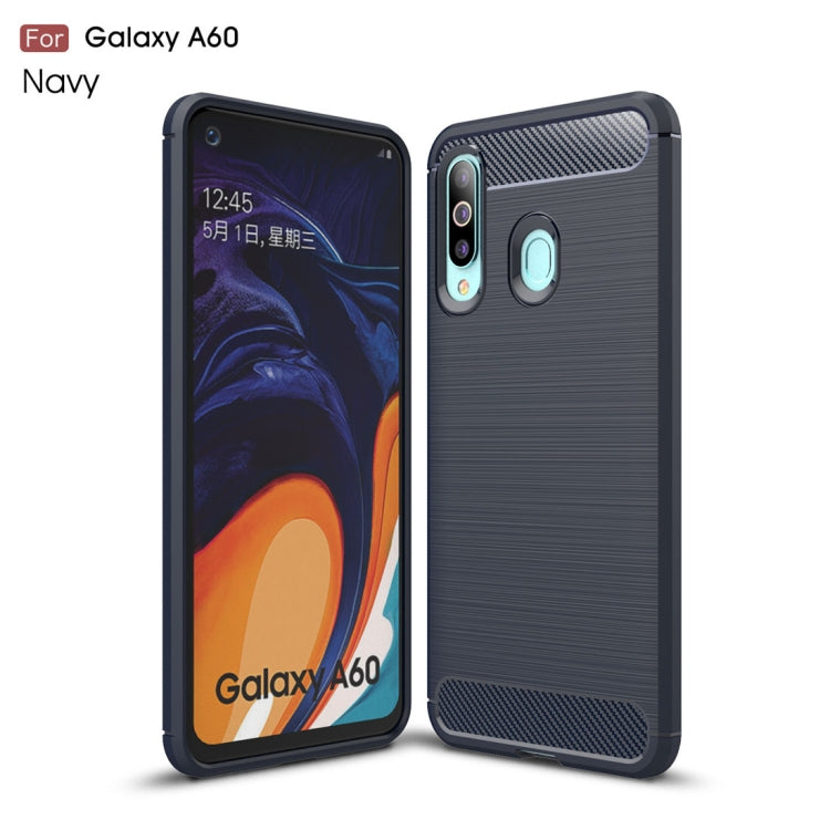 Brushed Texture Carbon Fiber TPU Case for Galaxy A60
