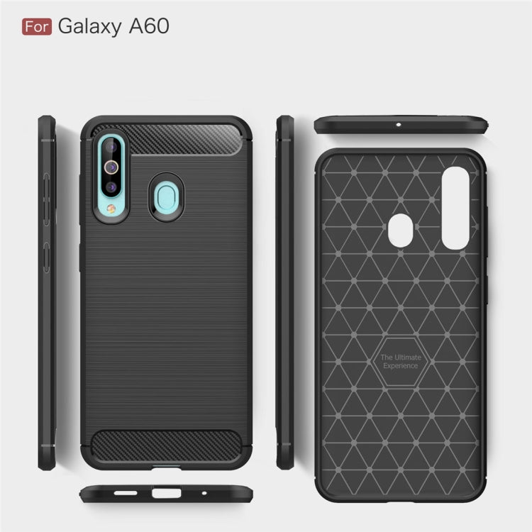 Brushed Texture Carbon Fiber TPU Case for Galaxy A60