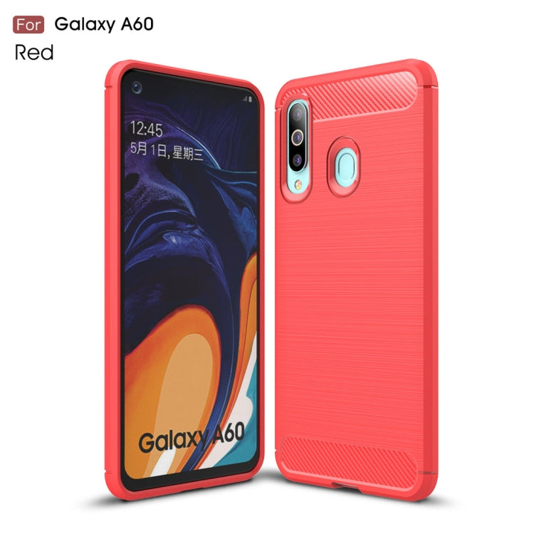 Brushed Texture Carbon Fiber TPU Case for Galaxy A60