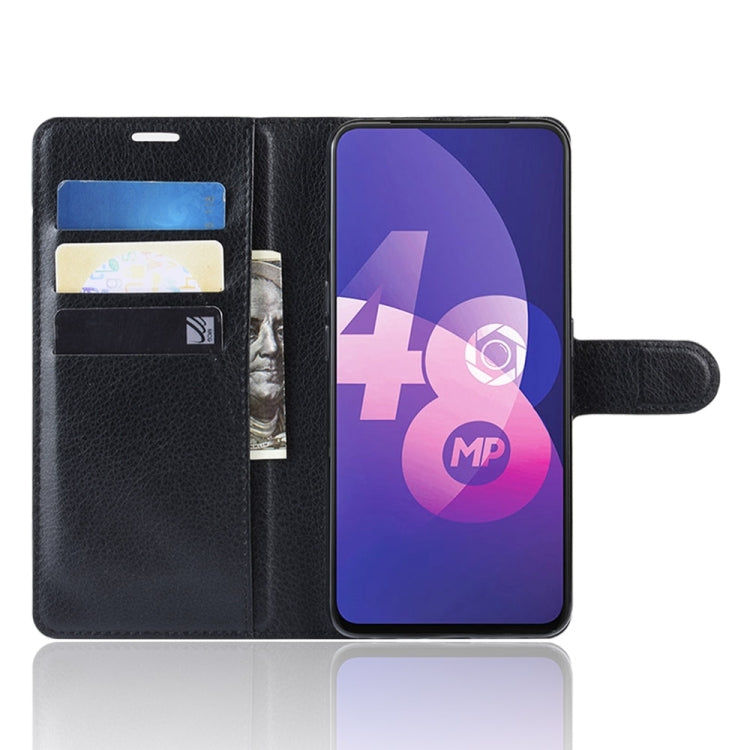 Litchi Texture Horizontal Flip Leather Case for OPPO F11 Pro, with Magnetic Buckle & Holder & Card Slots & Wallet