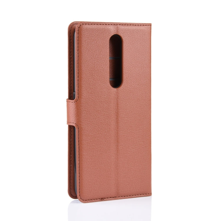Litchi Texture Horizontal Flip Leather Case for OPPO F11 Pro, with Magnetic Buckle & Holder & Card Slots & Wallet