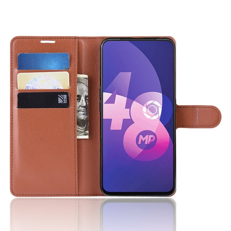 Litchi Texture Horizontal Flip Leather Case for OPPO F11 Pro, with Magnetic Buckle & Holder & Card Slots & Wallet