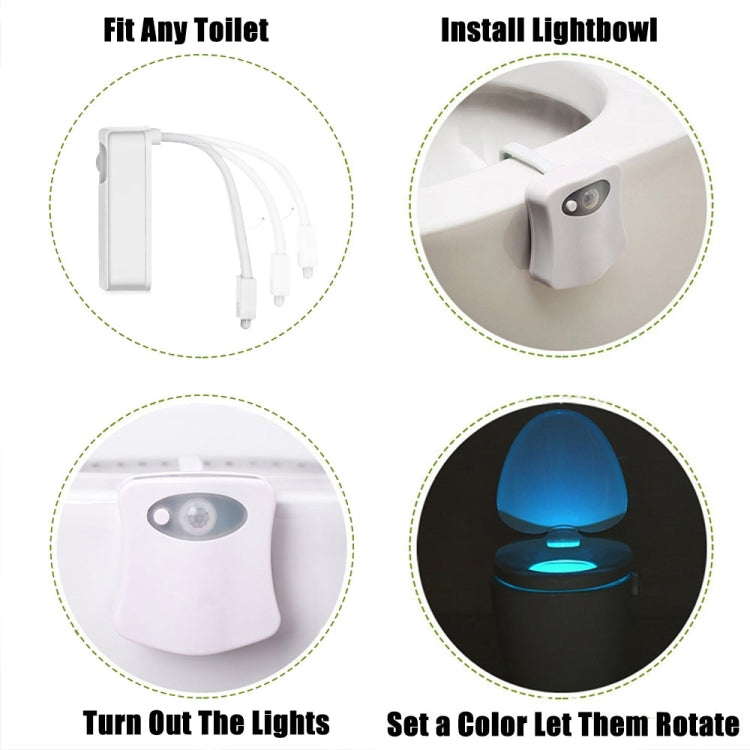 Motion Activated Toilet Nightlight, LED Toilet Light Bathroom Washroom