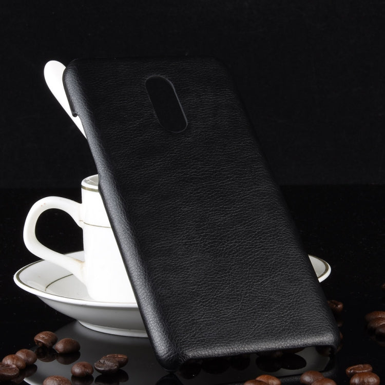 Litchi Texture PC + PU Shockproof Case for OnePlus 7