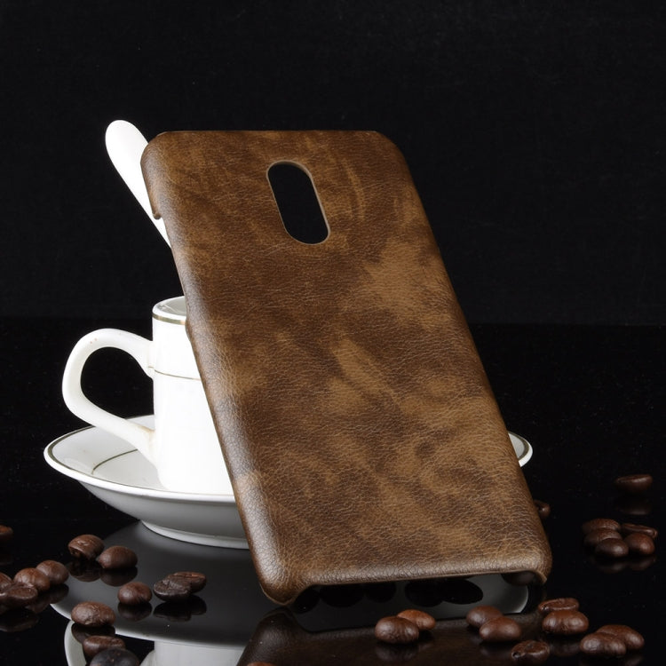 Litchi Texture PC + PU Shockproof Case for OnePlus 7