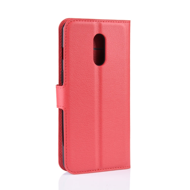 Litchi Texture Horizontal Flip Leather Case for OnePlus 7, with Holder & Card Slots & Wallet