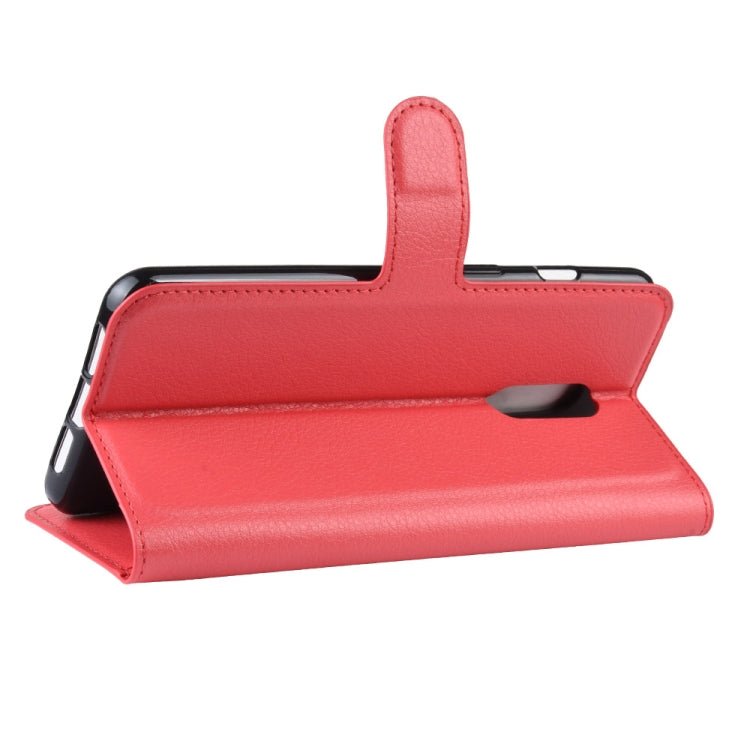 Litchi Texture Horizontal Flip Leather Case for OnePlus 7, with Holder & Card Slots & Wallet