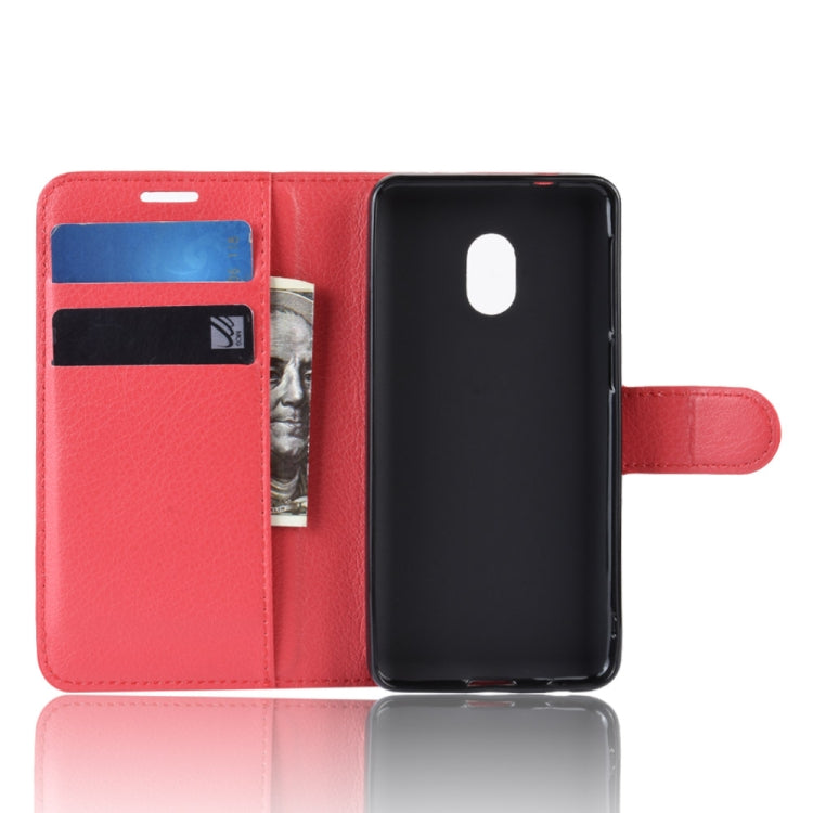 Litchi Texture Horizontal Flip Leather Case for Alcatel 1C 2019, with Holder & Card Slots & Wallet