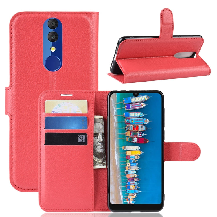 Litchi Texture Horizontal Flip Leather Case for Alcatel 3 2019, with Holder & Card Slots & Wallet