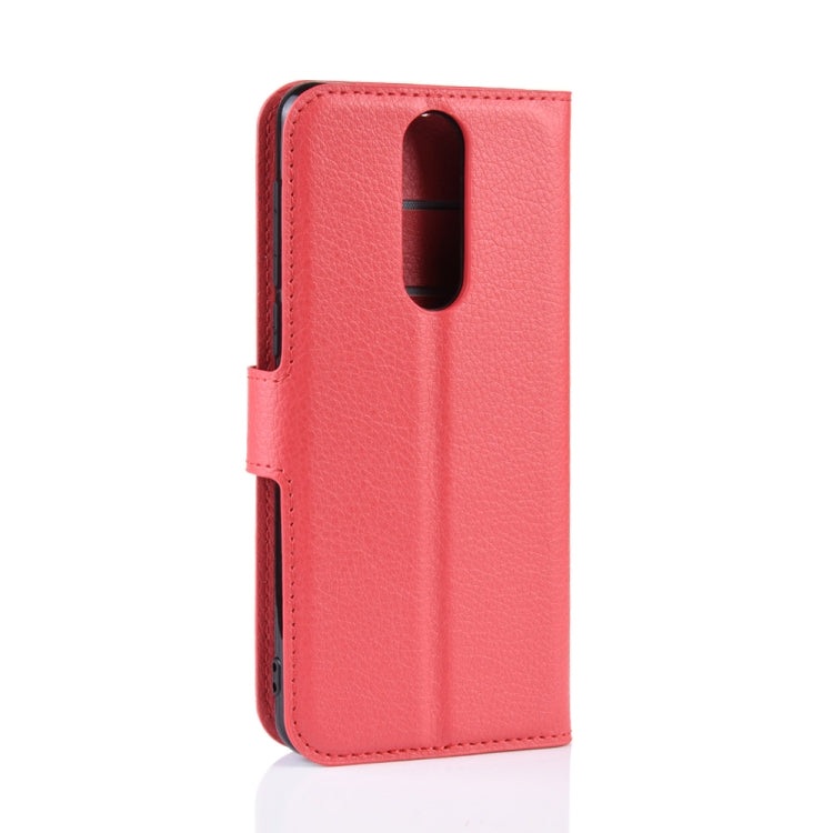 Litchi Texture Horizontal Flip Leather Case for Alcatel 3 2019, with Holder & Card Slots & Wallet