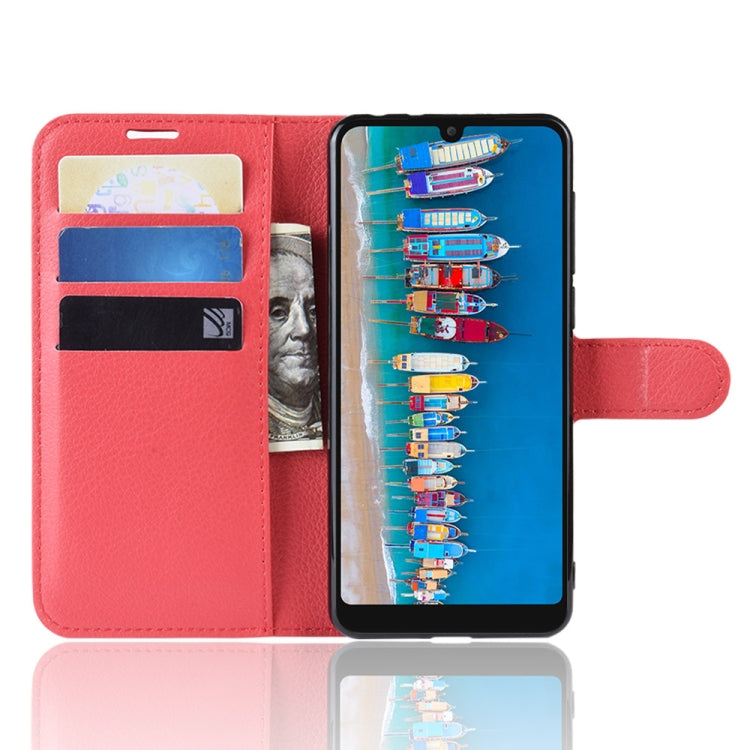 Litchi Texture Horizontal Flip Leather Case for Alcatel 3 2019, with Holder & Card Slots & Wallet