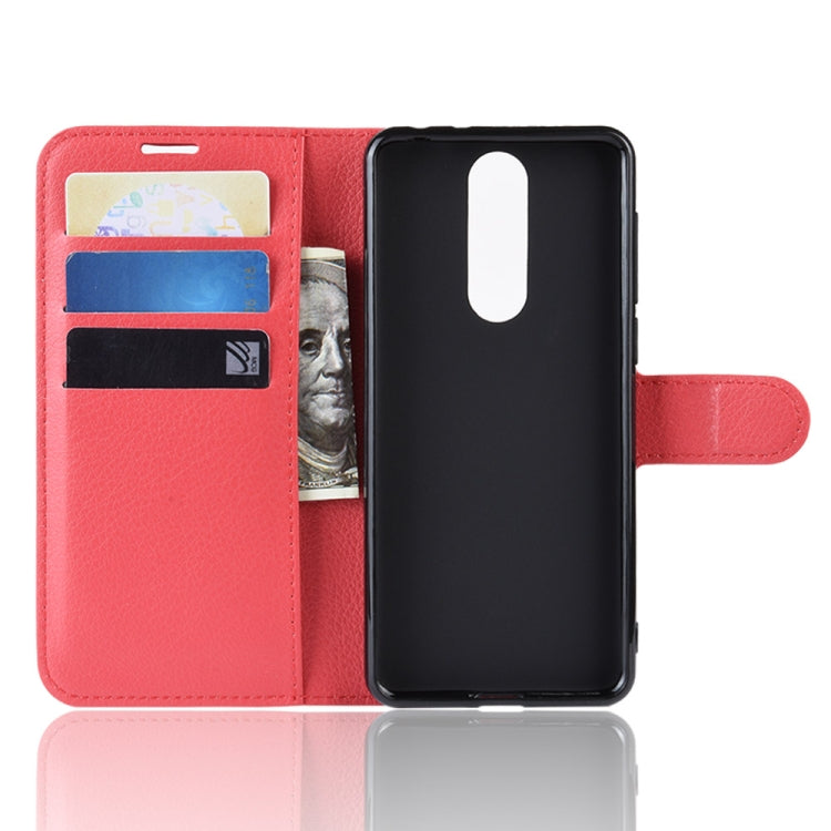 Litchi Texture Horizontal Flip Leather Case for Alcatel 3 2019, with Holder & Card Slots & Wallet