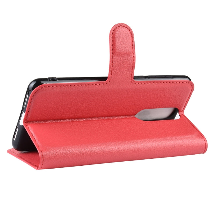 Litchi Texture Horizontal Flip Leather Case for Alcatel 3 2019, with Holder & Card Slots & Wallet