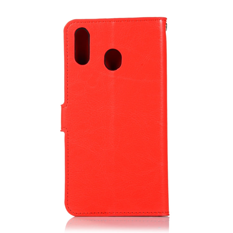 Crazy Horse Texture Horizontal Flip Leather Case with Holder & Card Slots & Wallet & Photo Frame for Galaxy  M20
