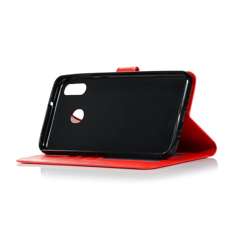 Crazy Horse Texture Horizontal Flip Leather Case with Holder & Card Slots & Wallet & Photo Frame for Galaxy  M20