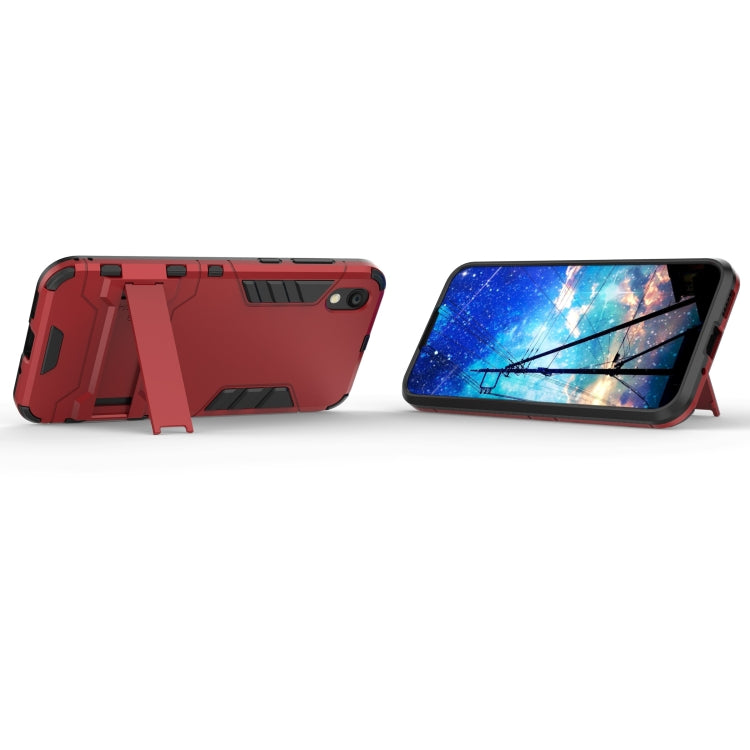 Shockproof PC + TPU Case for Huawei Honor 8S, with Holder