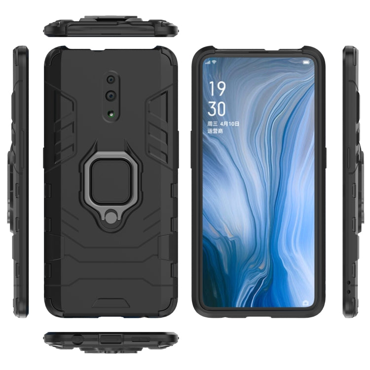 PC + TPU Shockproof Protective Case with Magnetic Ring Holder for OPPO Reno