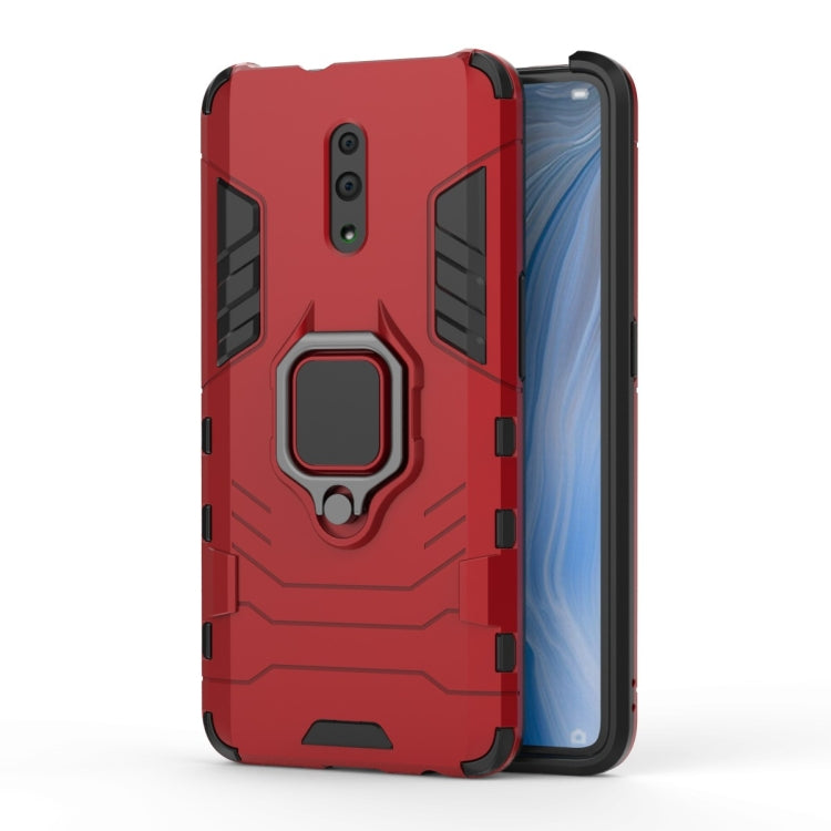 PC + TPU Shockproof Protective Case with Magnetic Ring Holder for OPPO Reno