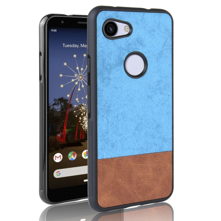 Shockproof Color Matching Denim PC + PU + TPU Protective Case For Google Pixel 3a XL