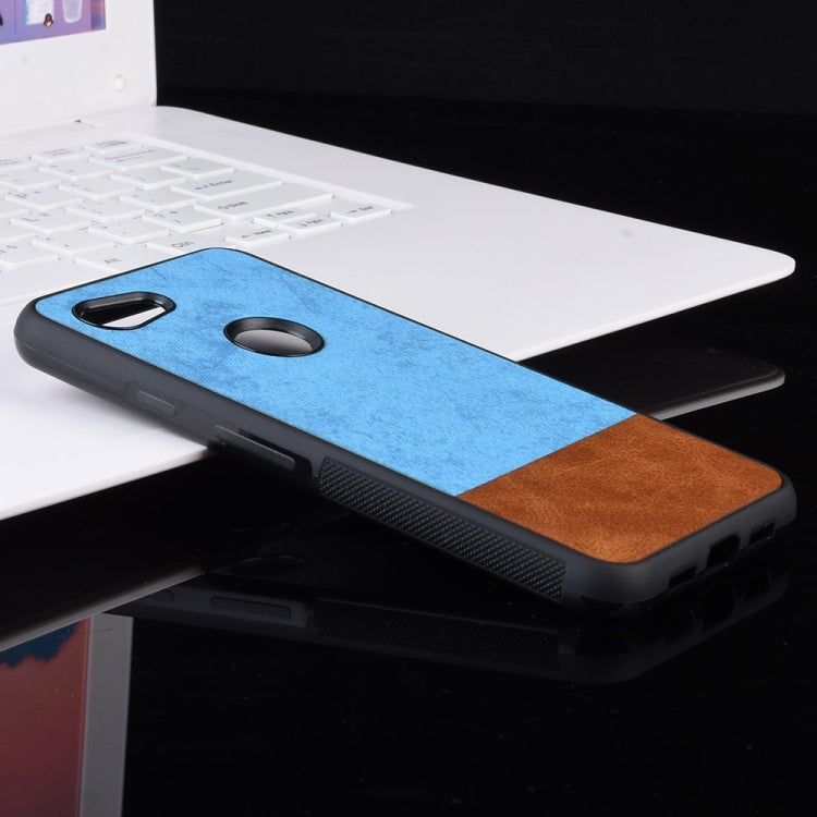 Shockproof Color Matching Denim PC + PU + TPU Protective Case For Google Pixel 3a XL