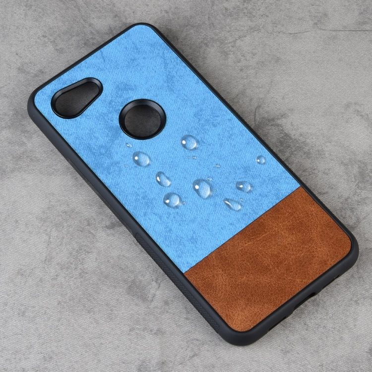Shockproof Color Matching Denim PC + PU + TPU Protective Case For Google Pixel 3a XL