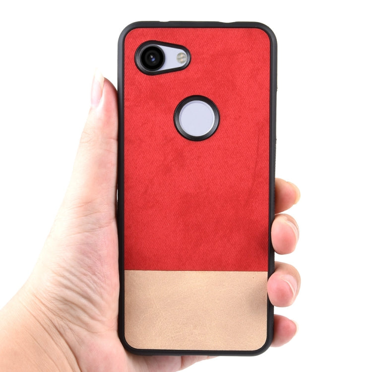 Shockproof Color Matching Denim PC + PU + TPU Protective Case For Google Pixel 3a XL