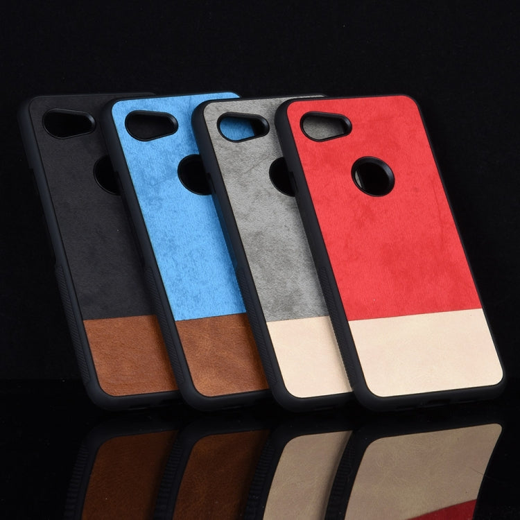 Shockproof Color Matching Denim PC + PU + TPU Protective Case For Google Pixel 3a XL