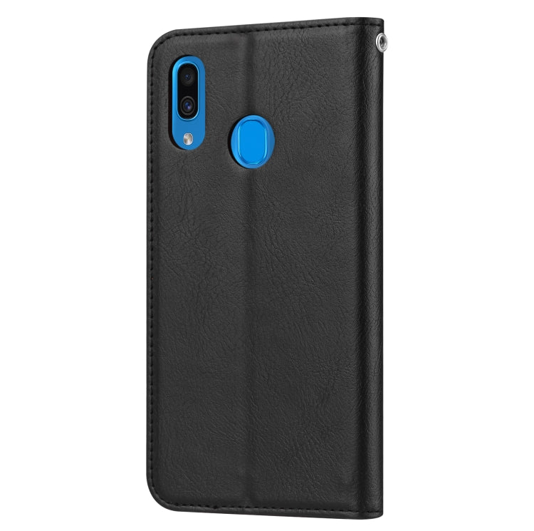 Knead Skin Texture Horizontal Flip Leather Case for Samsung Galaxy A40, with Photo Frame & Holder & Card Slots & Wallet