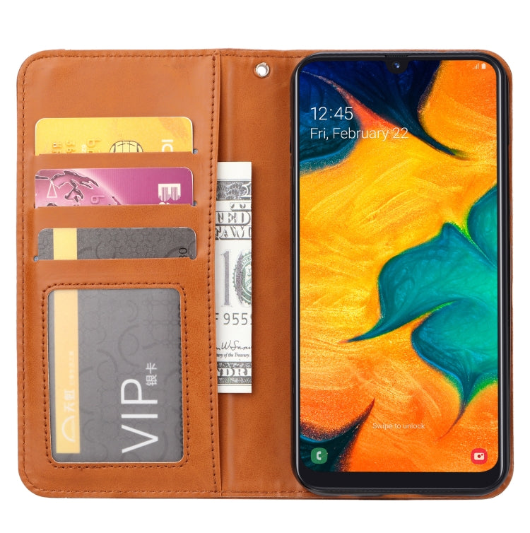 Knead Skin Texture Horizontal Flip Leather Case for Samsung Galaxy A40, with Photo Frame & Holder & Card Slots & Wallet