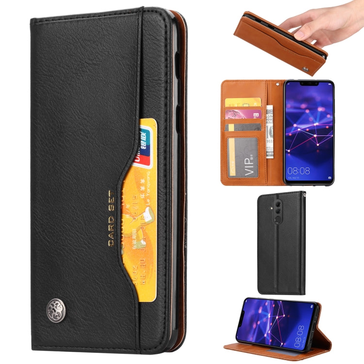Knead Skin Texture Horizontal Flip Leather Case for Huawei Mate 20 Lite, with Photo Frame & Holder & Card Slots & Wallet