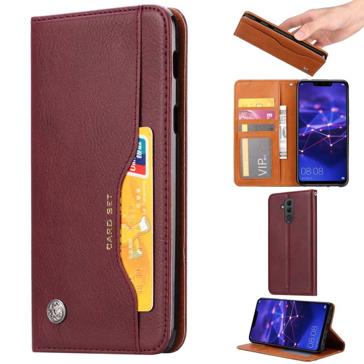 Knead Skin Texture Horizontal Flip Leather Case for Huawei Mate 20 Lite, with Photo Frame & Holder & Card Slots & Wallet