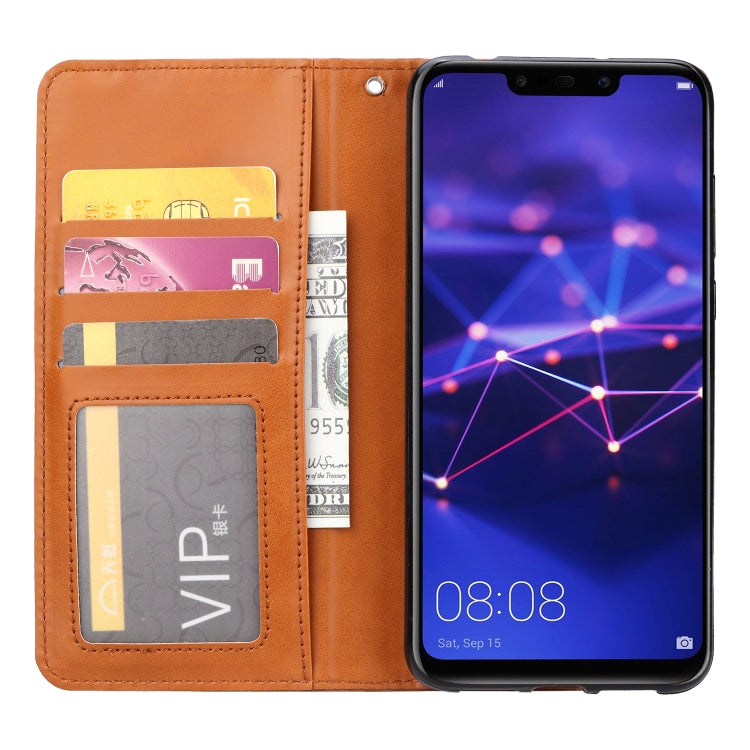 Knead Skin Texture Horizontal Flip Leather Case for Huawei Mate 20 Lite, with Photo Frame & Holder & Card Slots & Wallet