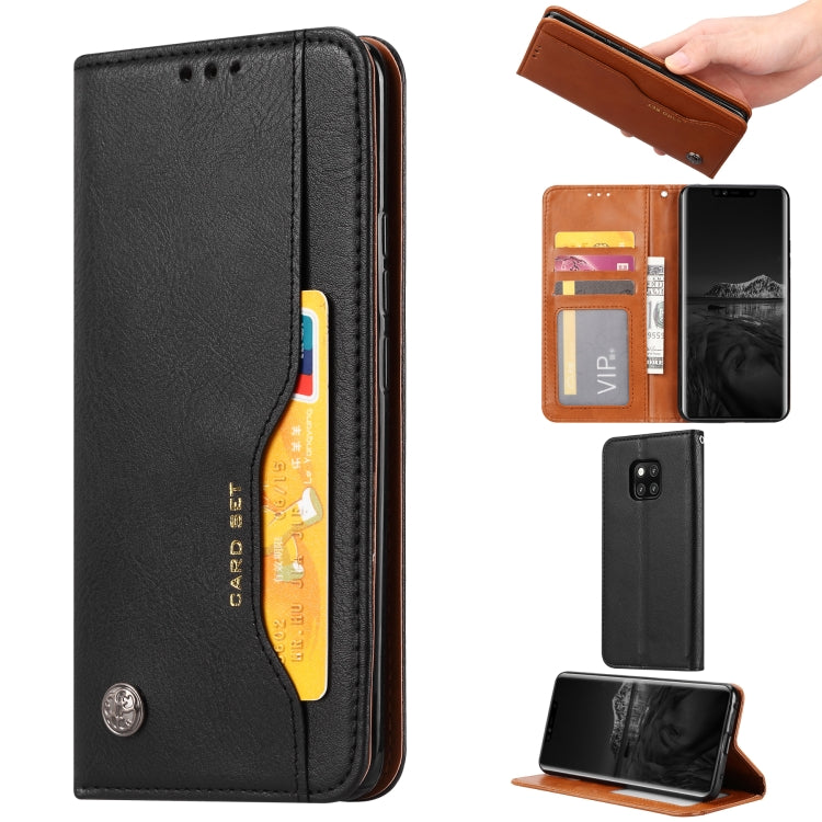Knead Skin Texture Horizontal Flip Leather Case for Huawei Mate 20 Pro, with Photo Frame & Holder & Card Slots & Wallet