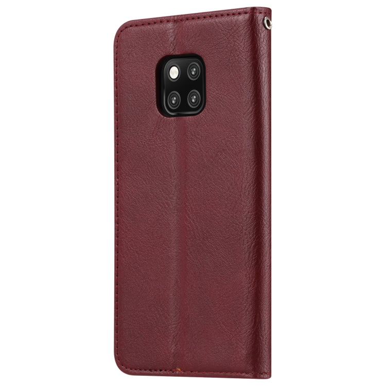 Knead Skin Texture Horizontal Flip Leather Case for Huawei Mate 20 Pro, with Photo Frame & Holder & Card Slots & Wallet