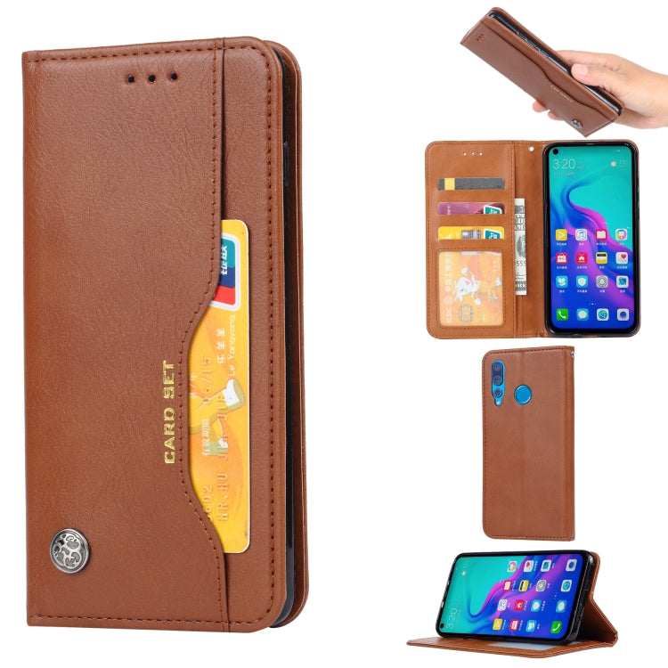 Knead Skin Texture Horizontal Flip Leather Case for Huawei nova 4, with Photo Frame & Holder & Card Slots & Wallet