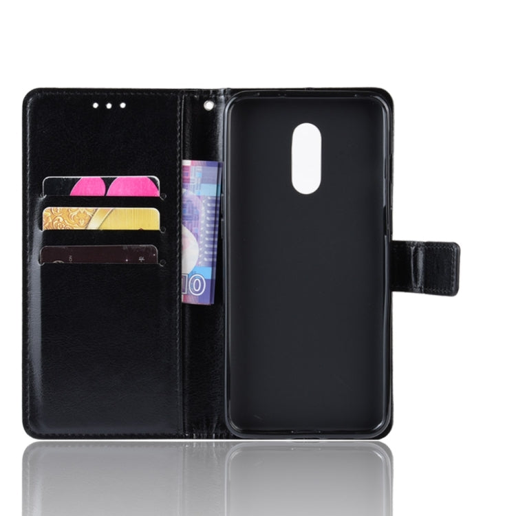 Retro Crazy Horse Texture Horizontal Flip Leather Case for OnePlus 7, with Holder & Card Slots & Photo Frame