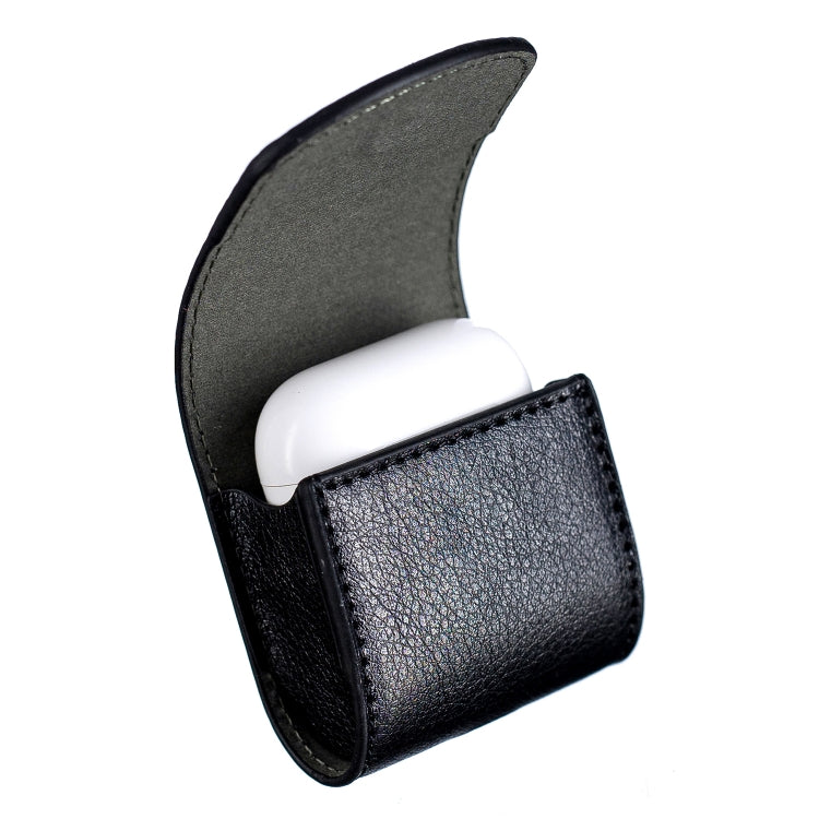 Oil Pattern Wireless Bluetooth Headset Charging Box Leather Case for Apple Airpods