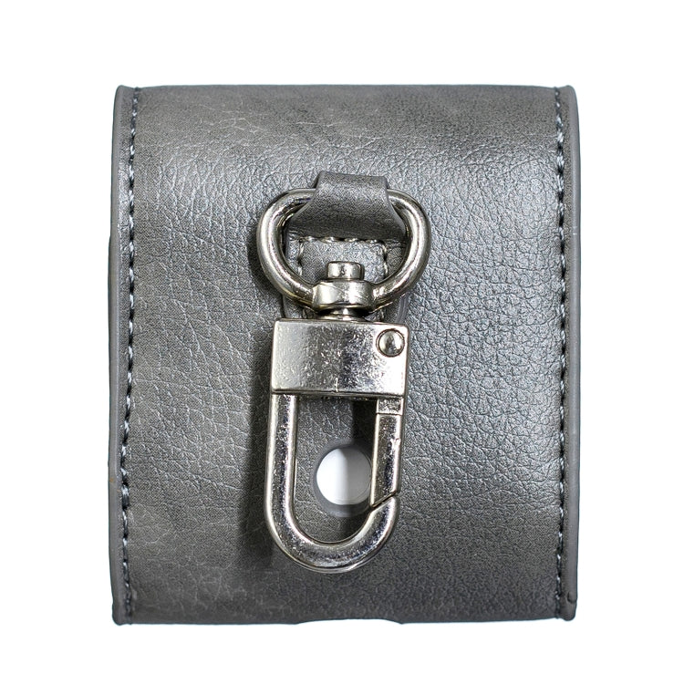 Oil Pattern Wireless Bluetooth Headset Charging Box Leather Case for Apple Airpods