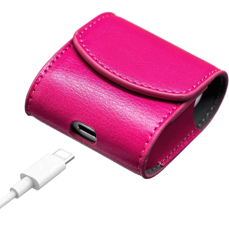 Oil Pattern Wireless Bluetooth Headset Charging Box Leather Case for Apple Airpods