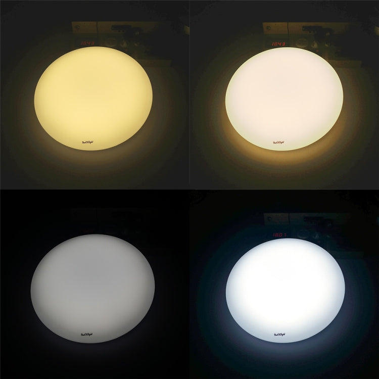 YouOKLight YK2030 18W 72 LEDs SMD 5730 3000-6000K Stepless Dimming LED Ceiling Lamp with Remote Control, AC 85-265V