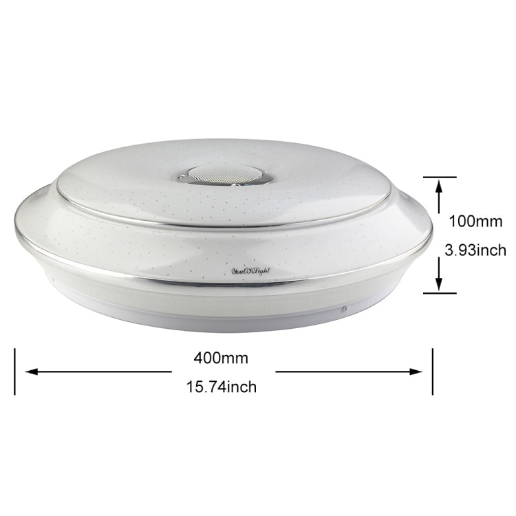 YouOKLight YK2302 36W Stepless Dimming Multi-color Bluetooth Phone APP Control Music Ceiling Lamp, AC 220V
