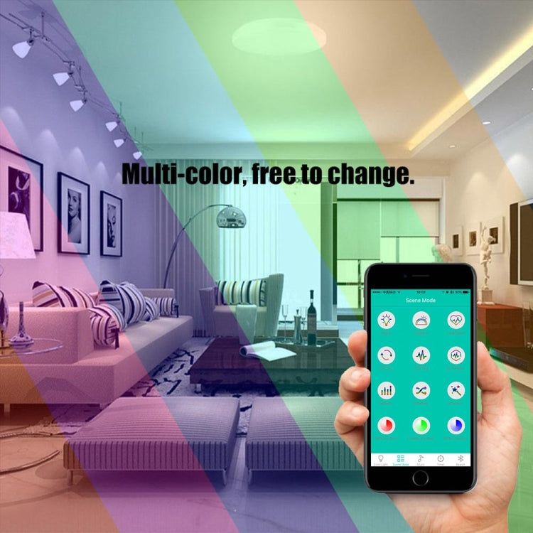YouOKLight YK2302 36W Stepless Dimming Multi-color Bluetooth Phone APP Control Music Ceiling Lamp, AC 220V