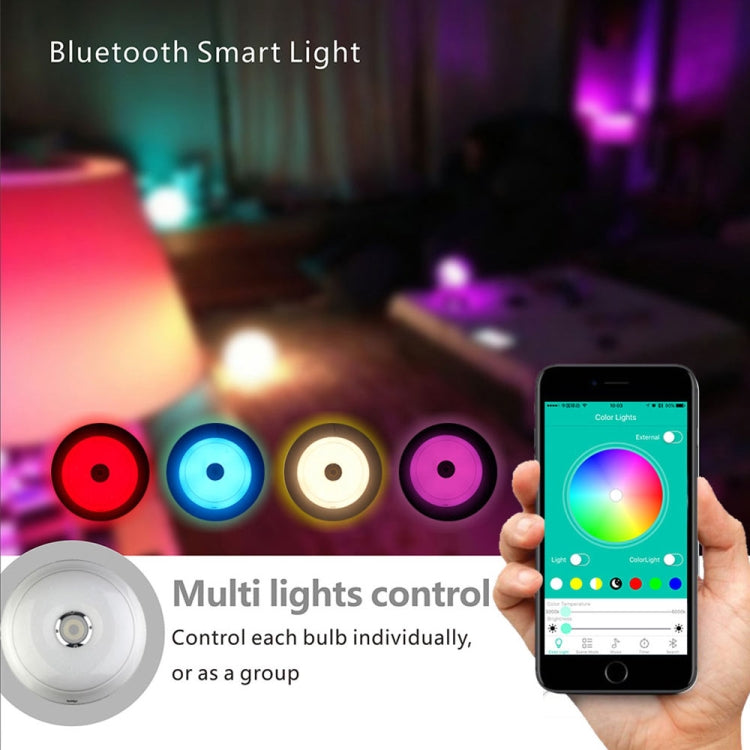 YouOKLight YK2302 36W Stepless Dimming Multi-color Bluetooth Phone APP Control Music Ceiling Lamp, AC 220V