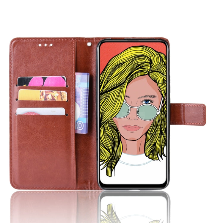 Retro Crazy Horse Texture Horizontal Flip Leather Case for Huawei P Smart Z / Y9 Prime (2019), with Holder & Card Slots & Photo Frame