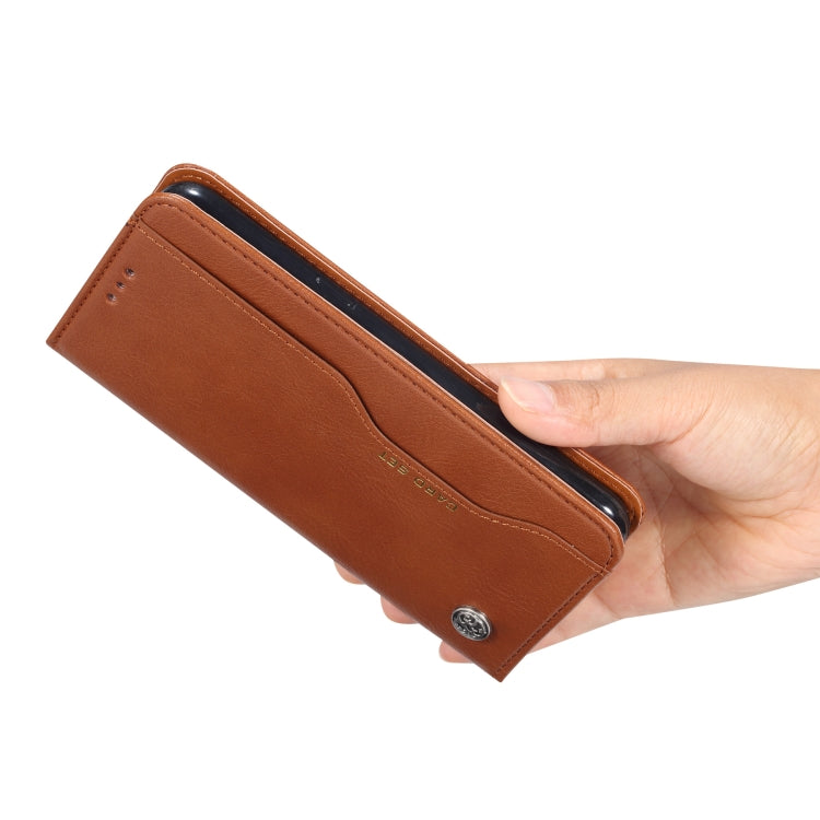 Knead Skin Texture Horizontal Flip Leather Case for Galaxy A6s, with Photo Frame & Holder & Card Slots & Wallet