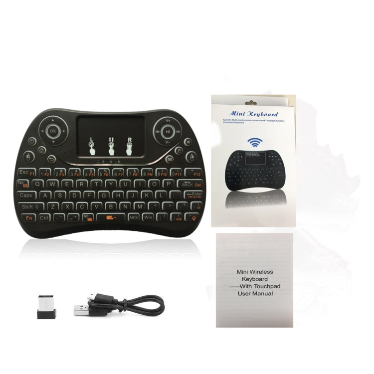 I8 Max 2.4GHz Mini Wireless Keyboard with Touchpad Rechargeable Fly Air Mouse Smart Game 3-color Backlit