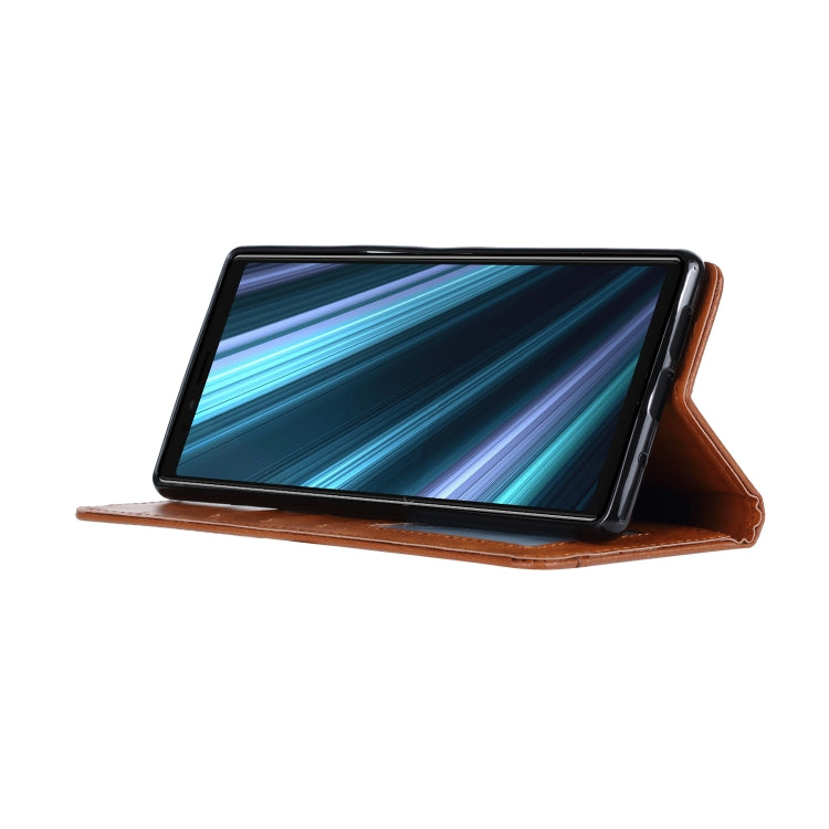 Knead Skin Texture Horizontal Flip Leather Case for Sony Xperia 1, with Photo Frame & Holder & Card Slots & Wallet