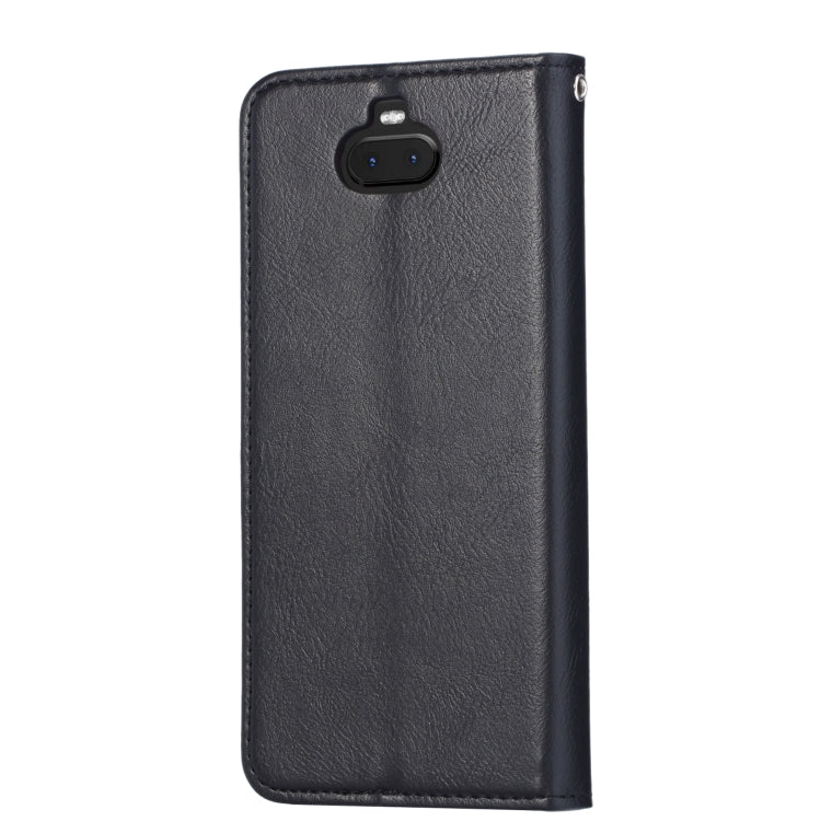 Knead Skin Texture Horizontal Flip Leather Case for Sony Xperia 10, with Photo Frame & Holder & Card Slots & Wallet