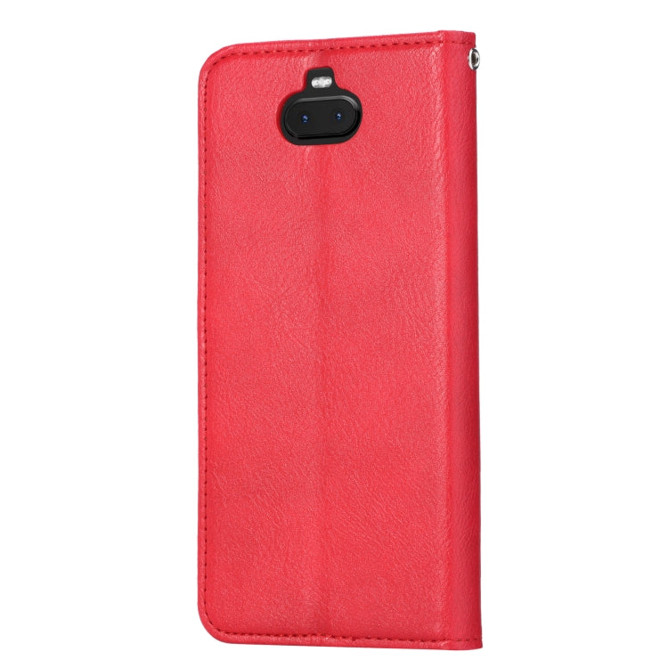 Knead Skin Texture Horizontal Flip Leather Case for Sony Xperia 10, with Photo Frame & Holder & Card Slots & Wallet