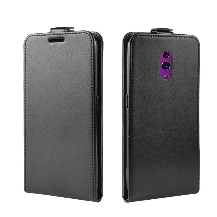 Crazy Horse Texture Vertical Flip Leather Case for OPPO Reno, with Card Slot & Photo Frame